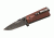 Remington Model 1911 Officer's Fold Knife, black titanium finish, 1911 style checkered rosewood handle R17553