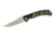 Remington Cutlery Hunter Trailing Point Fixed Blade Knife, 4in Closed Length, Stainless Steel Blade, G10 Handle, Green/Black, 15632