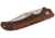 Remington Cutlery Woodland Liner Lock Folding Knife, 4in Closed Length, Stainless Steel Blade, Wood Handle, 15662