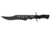 Renegade Tactical Steel Strike Force Ops Black Bowie Knife, Black RT132