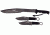 Renegade Tactical Steel Strike Force Vampire Machete Set, Black RT115
