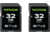 Reveal by Tactacam Full-Size 32GB SD Card, 2-Pack, Black, FS32GB-TWO