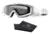 Revision Snowhawk Goggle System Basic Kit, Smoke Lens, White Frame, 4-0101-0010