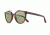 Revo Buzz Sunglasses, Honey Matte Tortoise Frame, Custom Green Lens, Polarized, RBV 1006 02 BGR