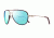 Revo Carlisle Sunglasses, Gold Frame, Blue Water Lens, Polarized, RE 1030 04 GBL