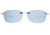 Revo Descend E Global Fit Sunglasses, Crystal Frame, Blue Water Lens, Polarized, RE 4060GF 09 BL