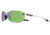 Revo Descend E Global Fit Sunglasses, Crystal Frame, Green Water Lens, Polarized, RE 4060GF 09 GN