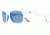 Revo Huddie Sunglasses, White/Blue/Grey Frame, Green Water Lens, Polarized, RE 1000 09 GN
