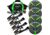 Rhino USA Car Tie-Down Lasso Straps Flat-Hooks, Green, One Size, TD-VSLASSO-GRN-FLAT