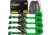 Rhino USA E-Track Ratchet Tie-Down Straps, TD-SSET2X16-ORG
