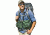 Ribz Front Pack , Alpine Green, L, 34-38 w, 11 liter, RIBZGRN-L