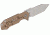 Rick Hinderer Knives Half Track Spearpoint SW, Stonewash Bronze, Ti Bronze, K2009STSBR