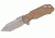 Rick Hinderer Knives Half Track Spearpoint SW, Stonewash Bronze, Ti Bronze, K2009STSBR