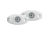 Rigid Industries A-Series White High Power LED Light, Pair, Cool White, 482213