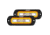 Rigid Industries SR-L Series LED Flush Mount Spreader Light w/ Black Housing, Amber Halo, 53223