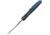 Rike Knife Hummingbird Plus Linerlock Folding Knife, 3.5 Damasteel blade, Black and blue carbon fiber handle, RKHBPDBCF