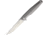 Rike Knife Kwaiken CPM S35VN Blade with Gray Matte Tiium Handle, 3.75in Satin Cpm S35Vn SS Drop Point, Gray Matte Titanium Handle, RK1507S