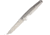 Rike Knife Kwaiken M390 Blade with Gray Matte Tiium Handle, 3.75in Satin Cpm S35Vn SS Tanto Blade, Gray Matte Titanium Handle, RK1507T