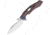 Rike Knife M1 Framelock Folding Knife, 4in Mirror 154Cm SS Blade, Brown G10 Handle With Bronze Titanium Back Handle, Pocket Clip, Black Nylon Case, RKM3-KB
