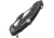 Rike Knife M1 Framelock Folding Knife, 4in S35Vn SS Tanto Blade, Black Stonewash Titanium Handle, Thumb Pull, Pocket Clip, Black Stonewash And Satin Blade, Black Nylon Case, M1BS