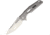 Rike Knife Thor 3 M390 Blade Framelock Folding Pocket Folding Knife, 3.75in Satin Bohler M390 SS Modified Tanto Blade, Gray Sculpted Titanium Handle, Brown Leather Sleeve, Black Nylon Case, THOR3