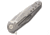 Rike Knife Thor 4 M390 Blade Framelock Folding Pocket Folding Knife, 2.5in Satin Bohler M390 SS Drop Point, Gray Titanium Handle, Pocket Clip, Brown Leather Sleeve, Black Nylon Case, THOR4S