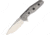 Rike Knife Thor 4 M390 Blade Framelock Folding Pocket Folding Knife, 2.5in Satin Bohler M390 SS Drop Point, Gray Titanium Handle, Pocket Clip, Brown Leather Sleeve, Black Nylon Case, THOR4S