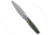 Rike Knife Baidi-S Folding Knife, 3.43in, Bohler M390 Stainless Steel, Sheepsfoot Blade, Carbon Fiber, Titanium, Black/Green Handle, Black/Green/Gray, 7.68 inch, BHQ-208856