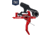 Rise Armament OPMOD HEX-C 2-Stage Trigger, Curved, 4.5 lb, Black/Red, RA-100-HEXC-RED