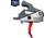 Rise Armament OPMOD Hex-C RA-240 AR15/AR10 Enhanced Rifle Trigger, Red, RA-240-HEXC-RED