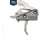 Rise Armament OPMOD Hex-C RA-240 Enhanced Rifle Trigger, Curved, 3.5lb Pull, Graphite, Silver, RA-240-HEXC-SLVR