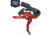 Rise Armament OPMOD RA-101 HEX-C Single-Stage AR Trigger, Curved, 4lb, Black/Red, RA-101-HEXC-RED