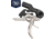 Rise Armament OPMOD RA-101 HEX-C Single-Stage AR Trigger, Curved, 4lb, Black/Silver, RA-101-HEXC-NIB