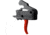 RISE Armament Rave 140 Drop-In Trigger w/ Anti Walk Pins, Curved, 3.5lb Pull Weight, Black/Red, T017-RED