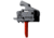 RISE Armament Rave 140 Drop-In Trigger w/ Anti Walk Pins, Flat, 3.5lb Pull Weight, Black/Red, T017F-RED