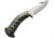 Rite Edge Guthook Knife, 4.25 mirror finish stainless guthook blade, Deer stag handle with turquoise inlay, RU-DHB2