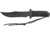 Rite Edge Night Hunter Fixed knife, sawback blade, Black cord wrapped handle CN210845