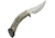 Rite Edge Skinner Knife, 4.25 mirror finish stainless skinner blade, Deer stag handle with turquoise inlay, RU-DHB1