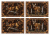 River's Edge Set of 4 Deer Placemats, 18x12, 1660