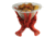 Rivers Edge Crawfish Glass Dish, Glass/ Resin, Red/Clear, 10 x 10 in, 766