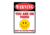 Rivers Edge Tin Sign, Warning On Video, 12 x 17 in, 2262