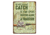 Rivers Edge Tin Sign, Welcome Camp, 12 x 17 in, 4505