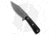 RMJ Tactical UCAP Fixed Blade Knife, 4.25in, 52100, Clip Point Blade, G10 Black Handle, Gray/Black, 8.125in, BHQ-94301