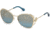 Roberto Cavalli RC1062 Sunglasses - Gold Frame Color, Blu Mirror Lens Color