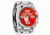 Rockwell Time 50mm Silver Case/Red Dial Mens Watch FF108
