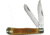 Roper Knives Sand Viper Trapper Folding Knife,Standard Edge,Clip and Spey,Brown,Snakeskin Jigged Handle RP0002CAR