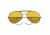 Rothco Aviator Air Force Style Sunglasses, Yellow, Military Printed Case and Box, 10200-Yellow-MilitaryPrintedCaseBox