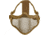 Rothco Carbon Steel Half Face Mask, Coyote Brown, 85770-CoyoteBrown