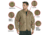 Rothco Concealed Carry Quilted Woobie Jacket - Mens, Coyote Brown, Small, 20440-CoyoteBrown-S