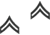 Rothco Corporal Polished Insignia, Subdued, 1602